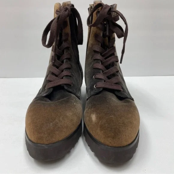 Donald J. Pliner “Esa” Brown Lace Up Combat Boots, Size: 7 - Picture 3 of 11